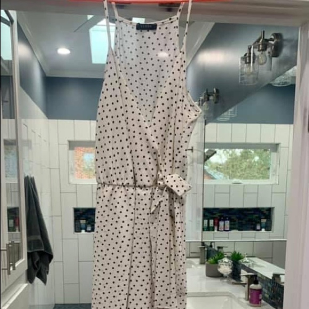 Hi-Low Polkadot Dress
